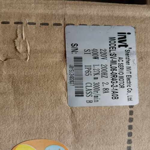咨询-英威腾SV-ML06-0R4G-2-1A0B伺服电机，库