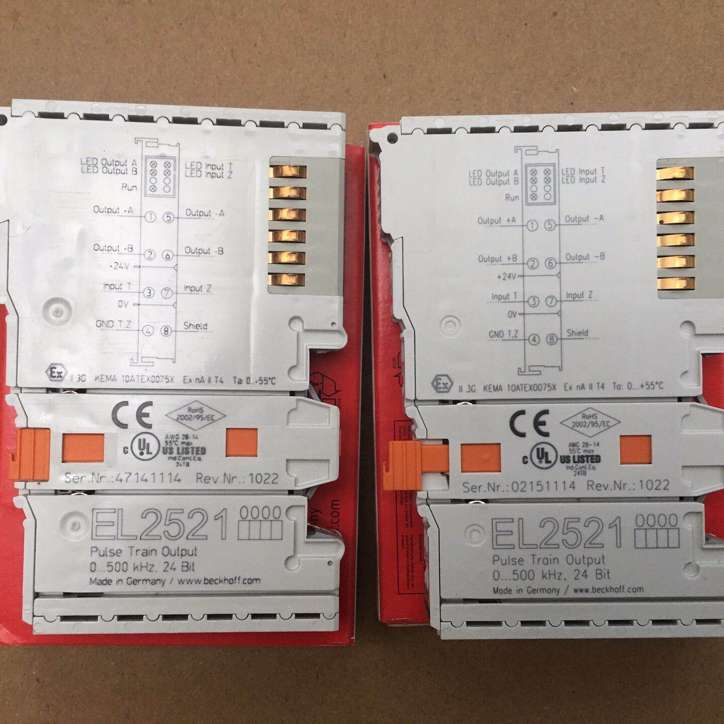 EL2521 全新倍福PLC端子模块，库存货带包装，链接实图--议价商品
