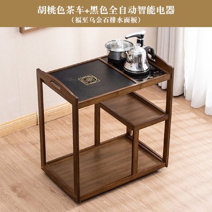 茶吧台烧水壶一体茶吧机小型桌面茶水柜子茶几移动喝茶桌现代简约