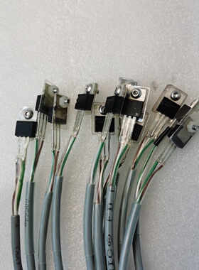 全新02E32770线束灰色线材带接线端子线长适中-议价