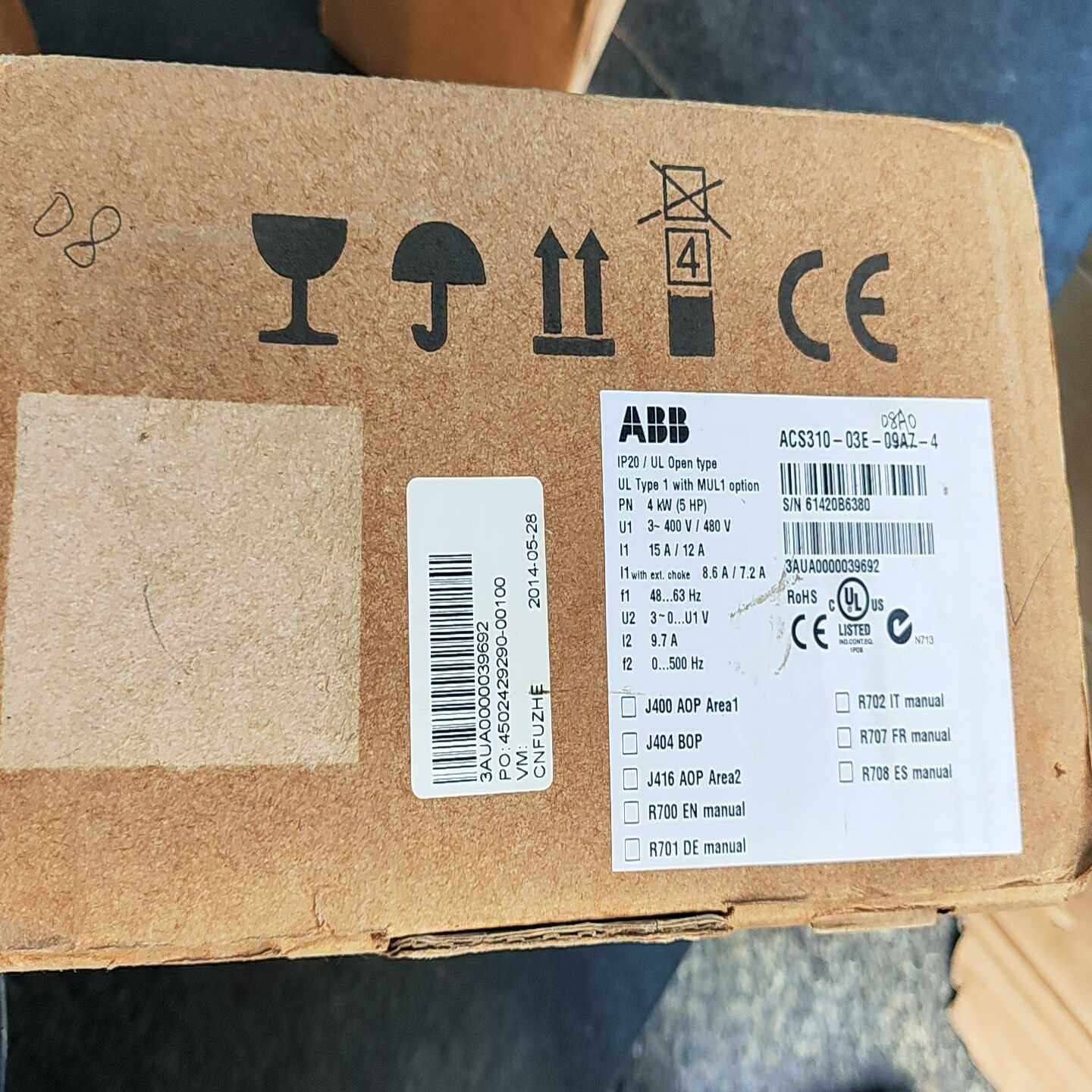 【议价】变频器ACS310-03E–08A0-4适用