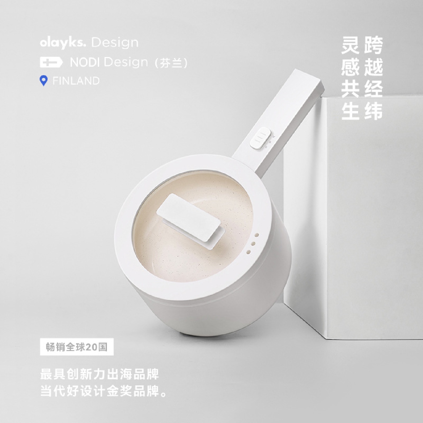 olayks立时畅销日韩电煮锅家用宿舍学生多功能一体小型电锅电炒锅