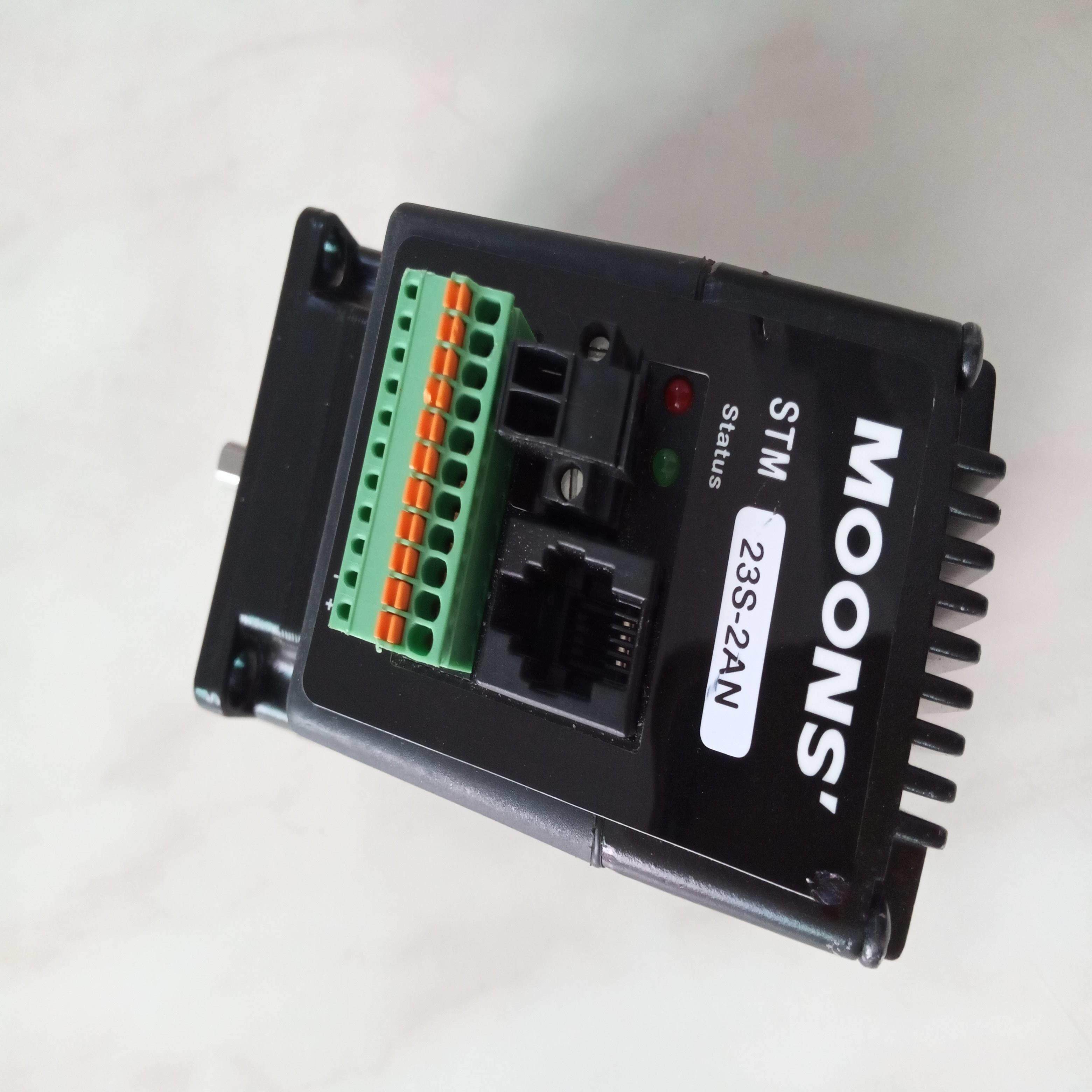 配件MOONS鸣志STM23S-2AN闭环步进电机 伺服马达一体机57议价