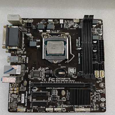 技嘉GA-H81M-DS2主板，送G3260CPU，带挡片--议价商品