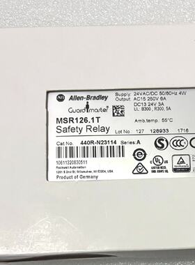 议价AB罗克韦尔440R-N23114安全继电器，MSR126.