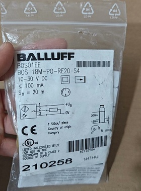 【询价】BALLUFFBALLUFF巴鲁夫BOS01EE光电开关