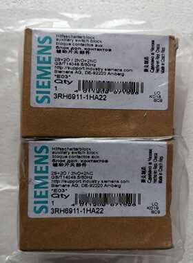 接触器 辅助触点 3RH6911-1HA22~询价