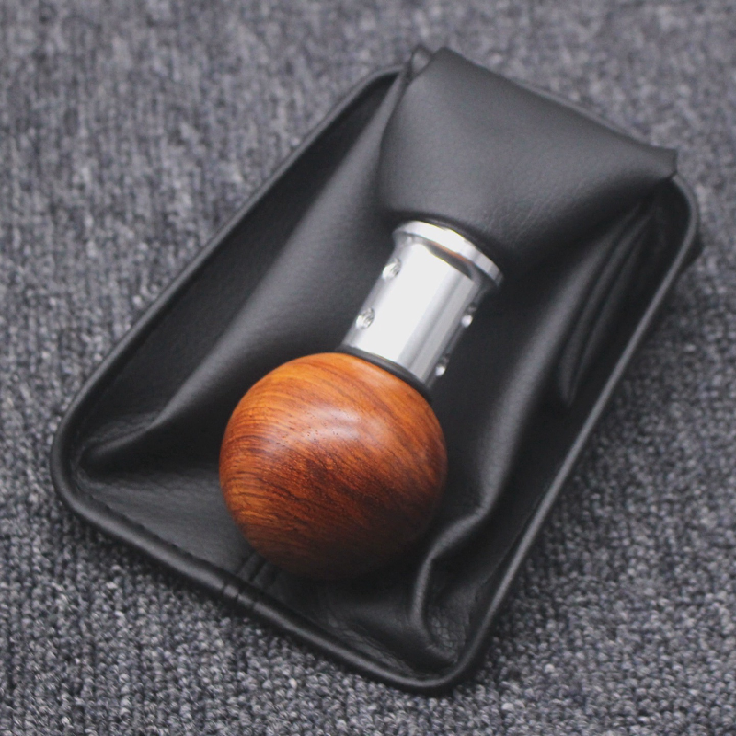 适用于五菱荣光S手动变速杆换档手柄防尘罩齿轮罩改装实木齿轮手