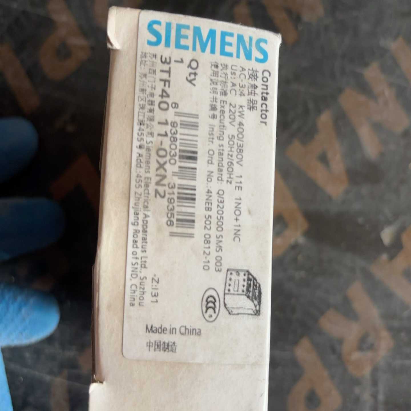 接触器3TF4011-0XN2询价