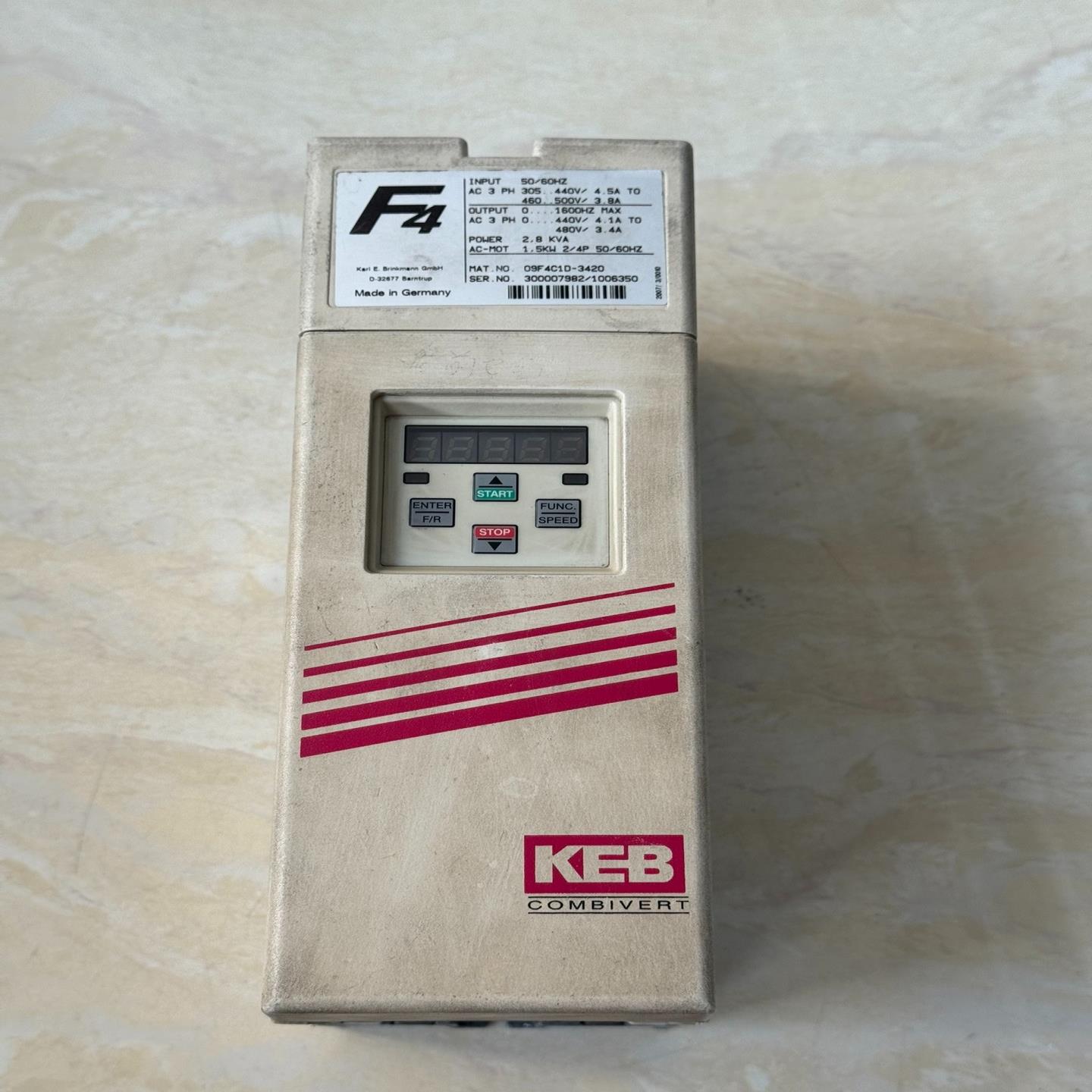 科比F4变频器09F4C1D-3420二手拆机成色如图