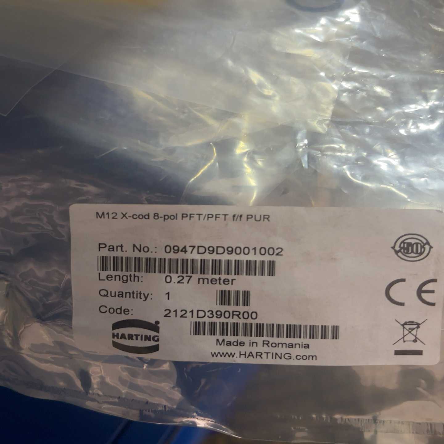 【请询价】HARTING哈丁连接器M12 X-cod 8-pol PF