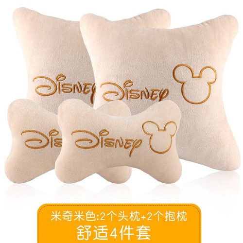 1汽车头枕护颈枕可爱车载颈部靠枕夏季车上座椅枕头腰靠垫车用颈