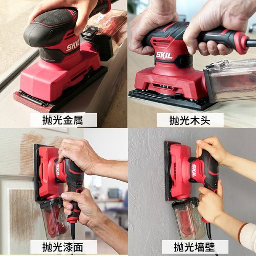 ll砂光机家用木材家具抛光打磨机木工平板砂圆砂三角砂纸机73