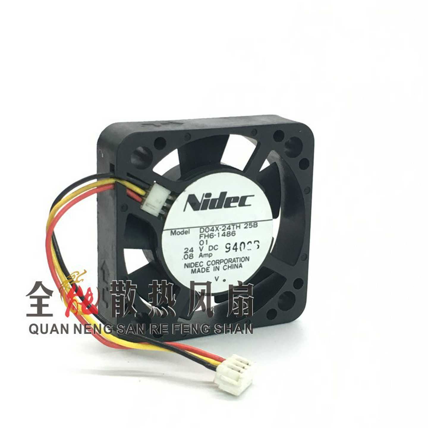 日本Nidec401024V0.08A3线O复印机散热风扇D04X-24TH25