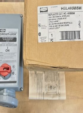 HubbellHBL460MI5WMechanicalInterlock60A600Vac3?40HP*