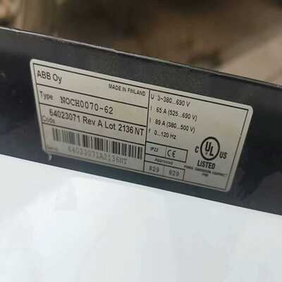ABB滤波器NOCH0070-62安装未使用，成色很好，现货