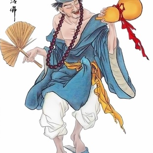 葫芦蒲扇济公满绣十字绣