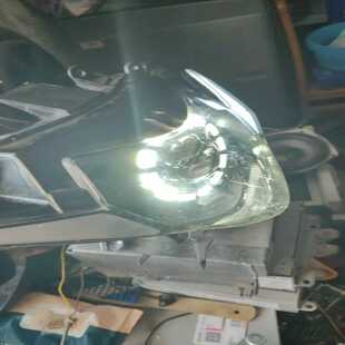 铃木豪爵gsx250大灯改装的LED高亮直射双光透镜--议价商品
