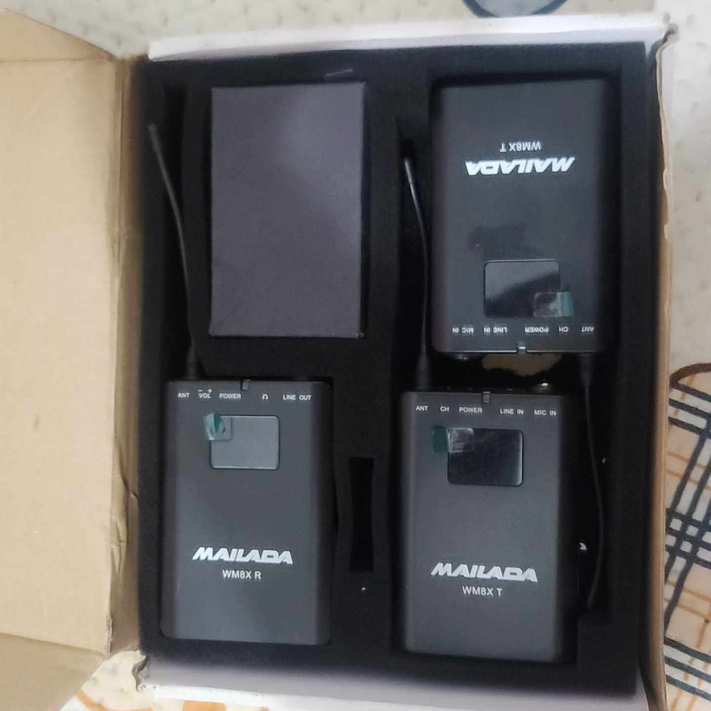 Mailada麦拉达wm8xt麦风，一拖二，九五新，没有配件适用