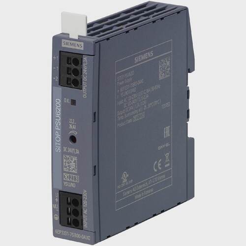 Siemens 6EP33317SB000AX0 SITOP PSU6200 24V 1.3A PSU 1 Uscita