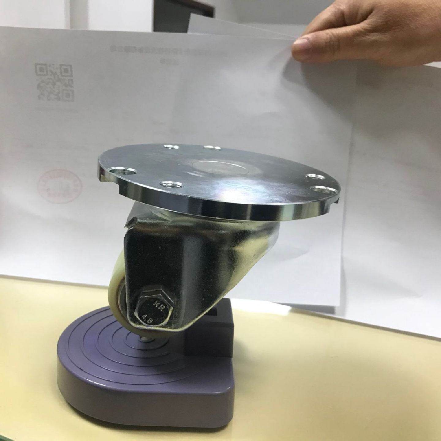 定制万向软胶TPR小脚轮电子仪器微型小轮子家具平板隐形粘贴脚轮
