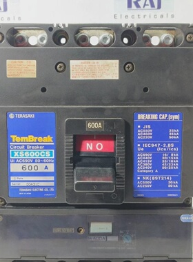 TERASAKITEMBREAKXS600CS600A3POLECIRCUITBREAKERAC600V带SHUNTT
