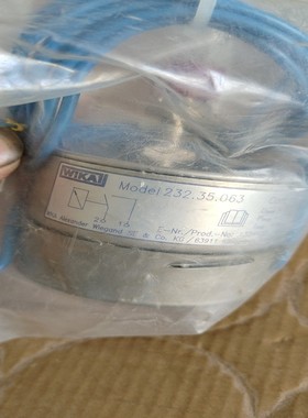 德国威卡WIKA原装压力表Model232.35.063，--议价商品