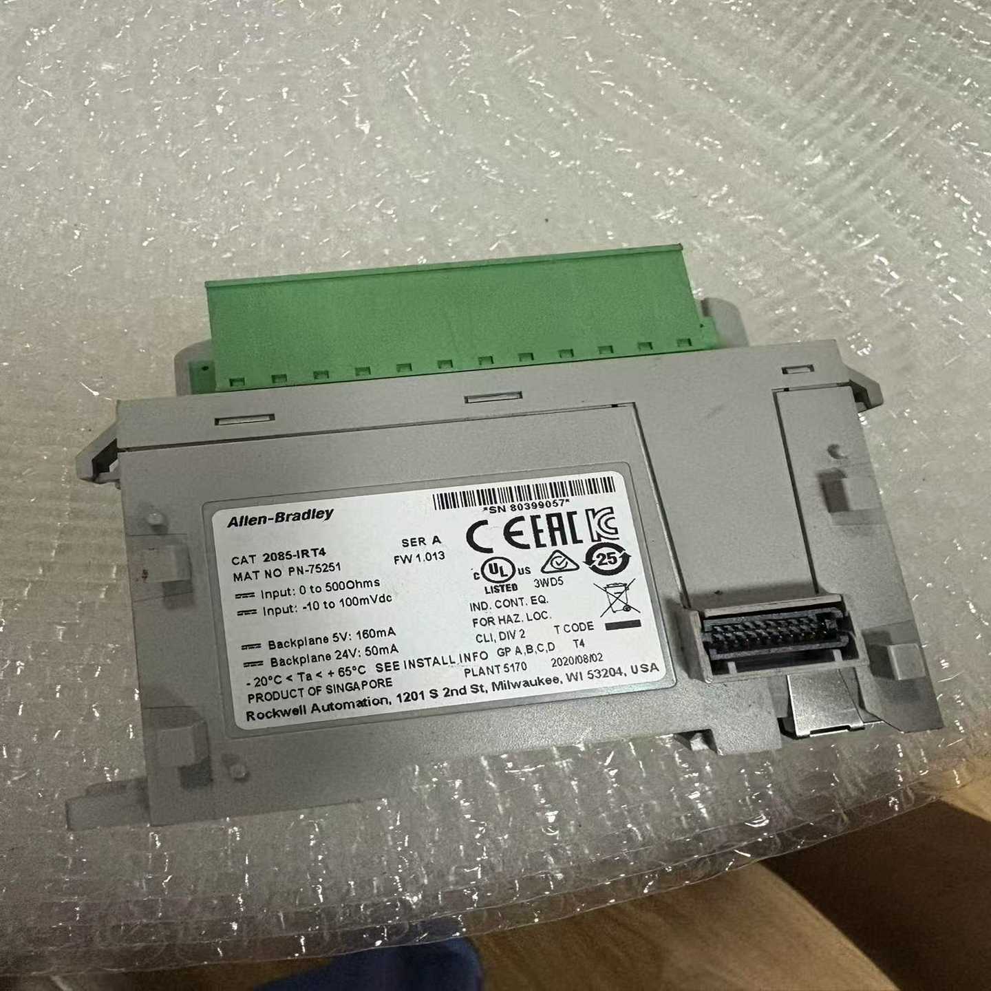 2085-IRT4AB罗克韦尔模块,没使用过,包装弄丢了询价