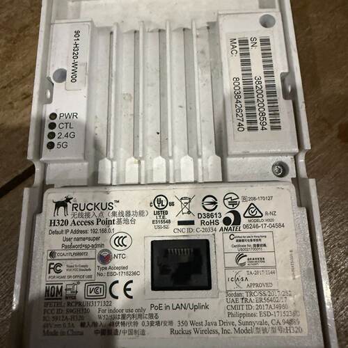Ruckus优科H320AP  功能正常 支持P-议价