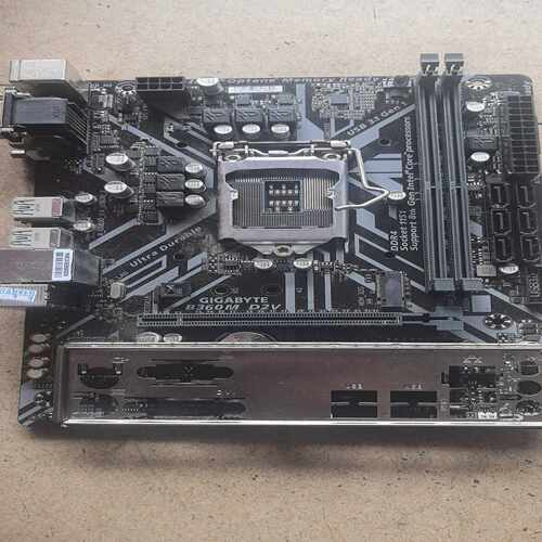 （议价）技嘉B360M-D2V主板，实物图，正常测试过了，接口正常测