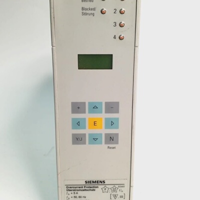 SIEMENS SIPROTEC 7SJ60052EA000DA0BB OVERCURRENT PROTECTION