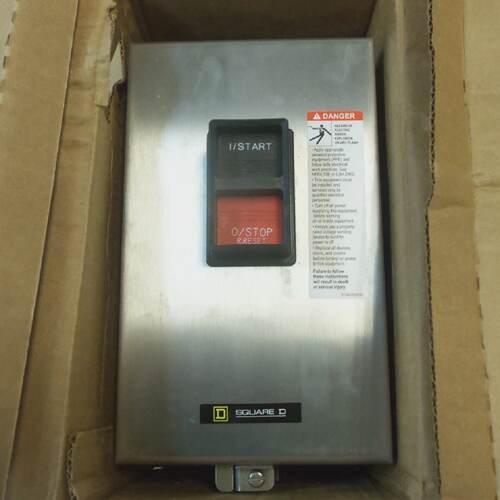 New Square D Manual Motor Starter 2510MBW11 Nema 4 stainless