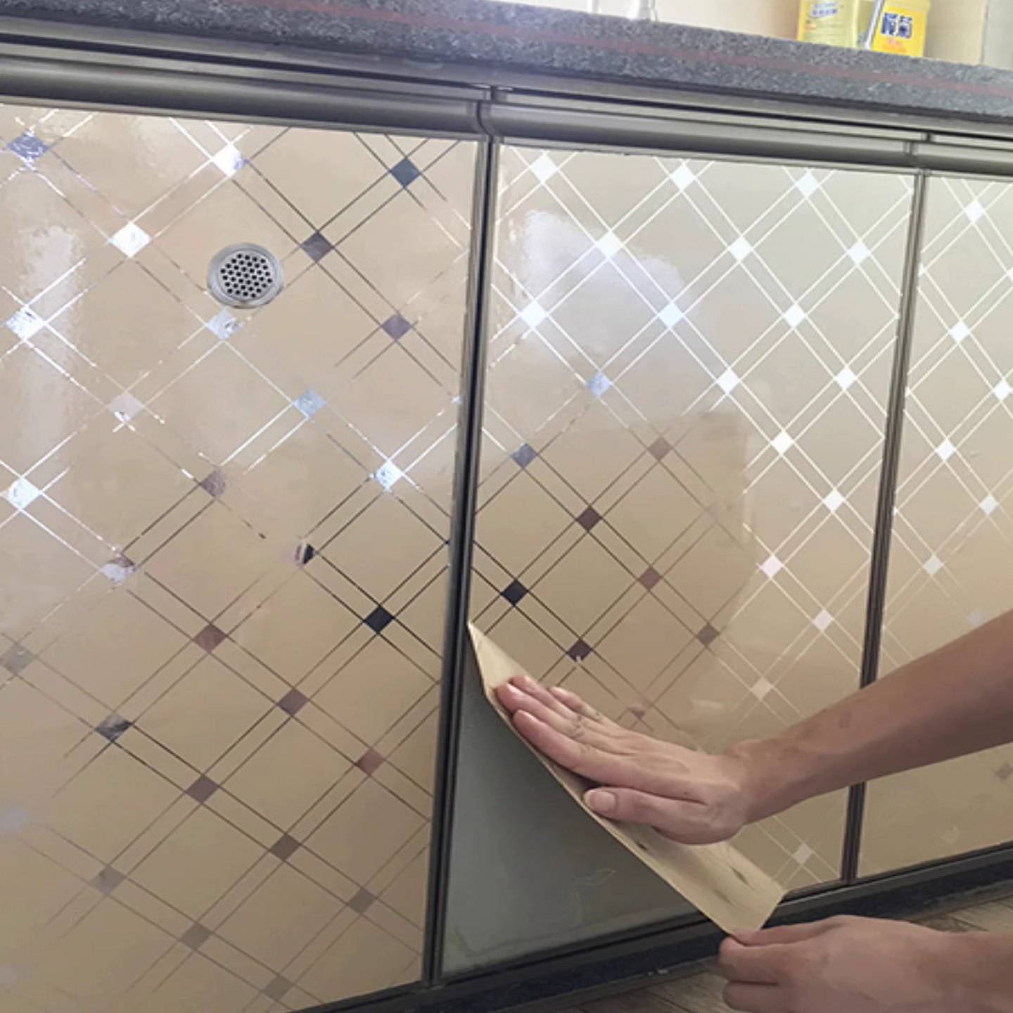 橱柜门板贴衣柜子墙贴桌面防潮防水家具翻新贴膜自粘厨房防油贴纸