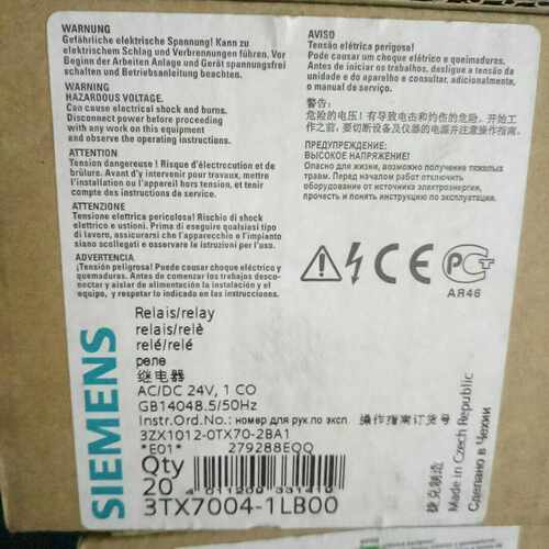 继电器3TX7004-1LB00一盒20个~询价