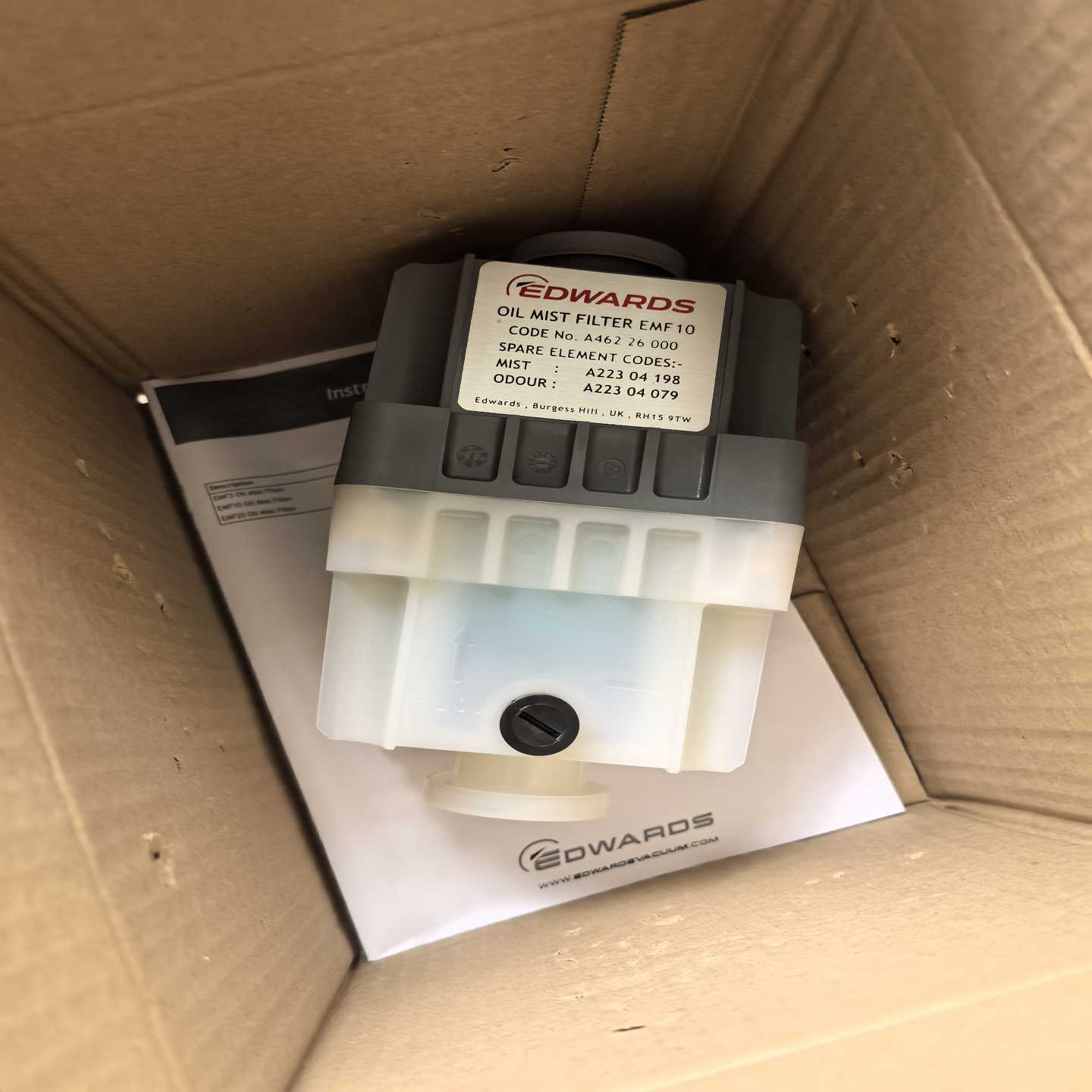 全新爱德华油雾分离器EMF10，型号A46226000，--议价商品