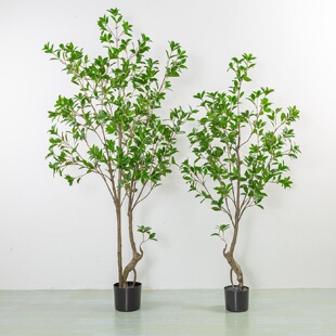 热销仿真植物假绿植马醉木盆栽家居室内大型落地仿真树盆景摆件