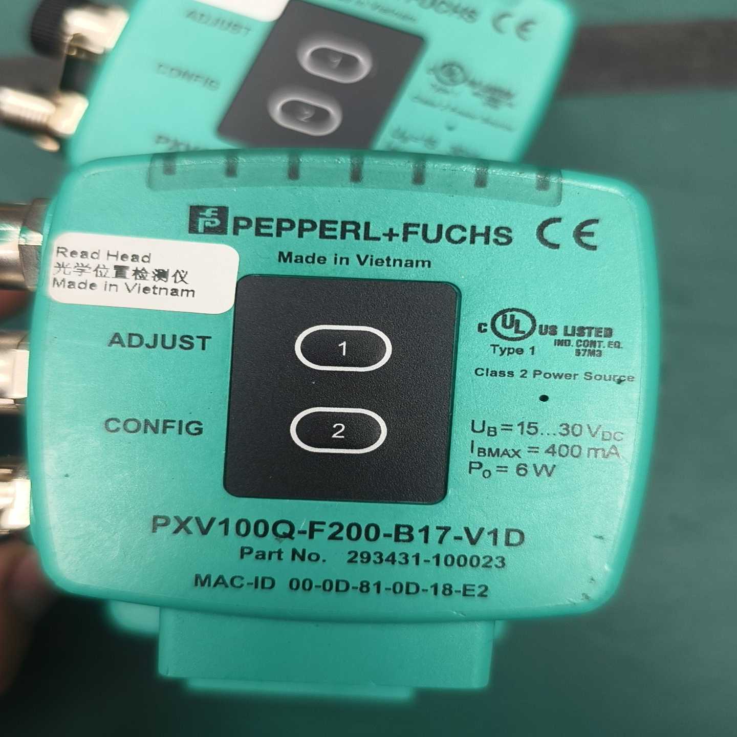 倍加福光学读头PXV100Q-F200-B17-V1D，型号议价