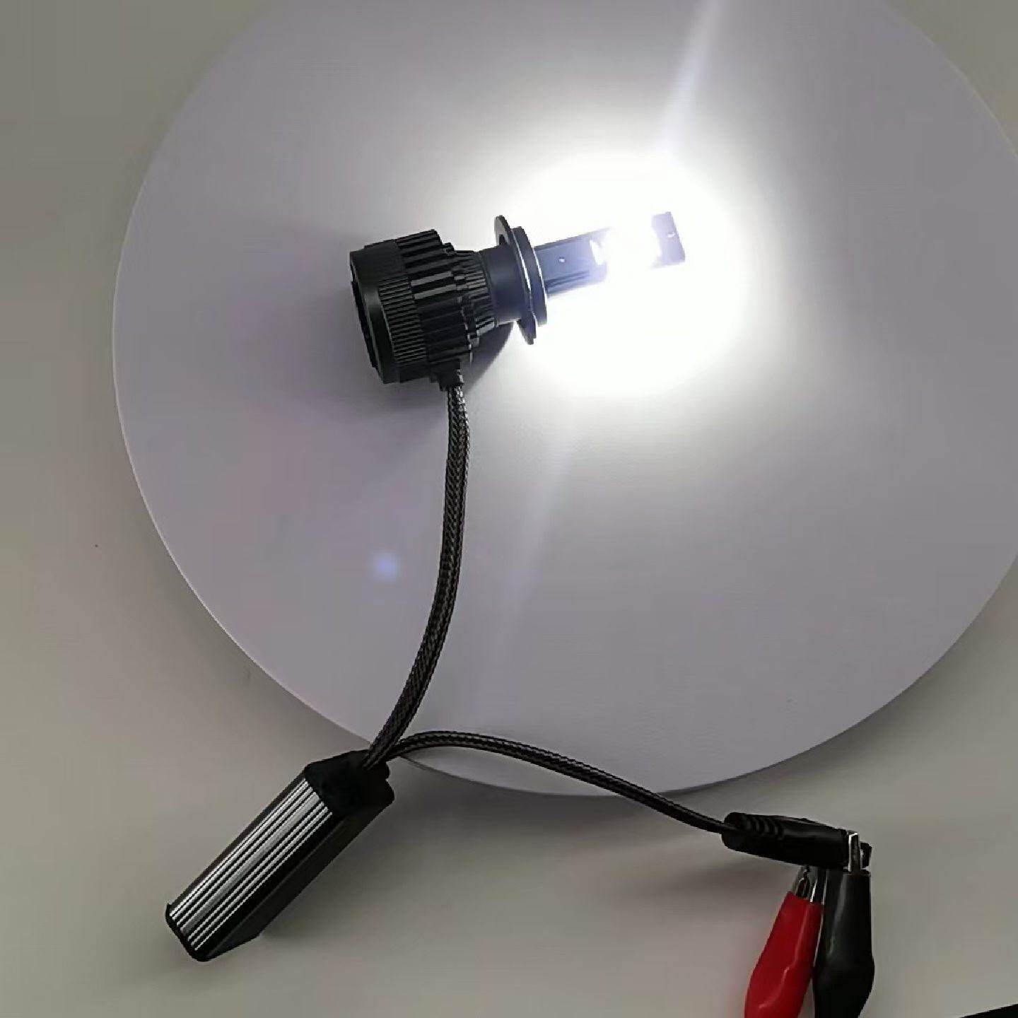 双铜管科瑞7070灯珠汽车LED大灯大功率双铜管XHP70汽车前大灯灯泡