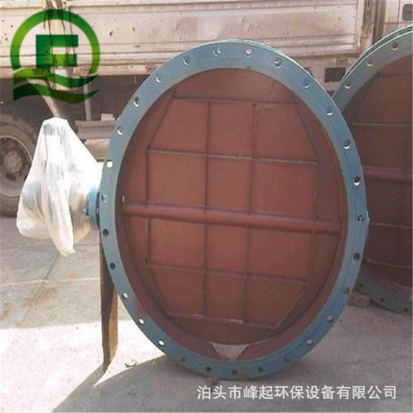 圆形通风蝶阀气缸驱动调节风量阀门气动执行器通风蝶阀DN1300蝶阀