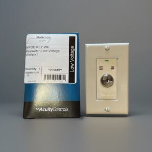 Acuity Controls nLight NPOD Keyswitch Key Wallpod White Low