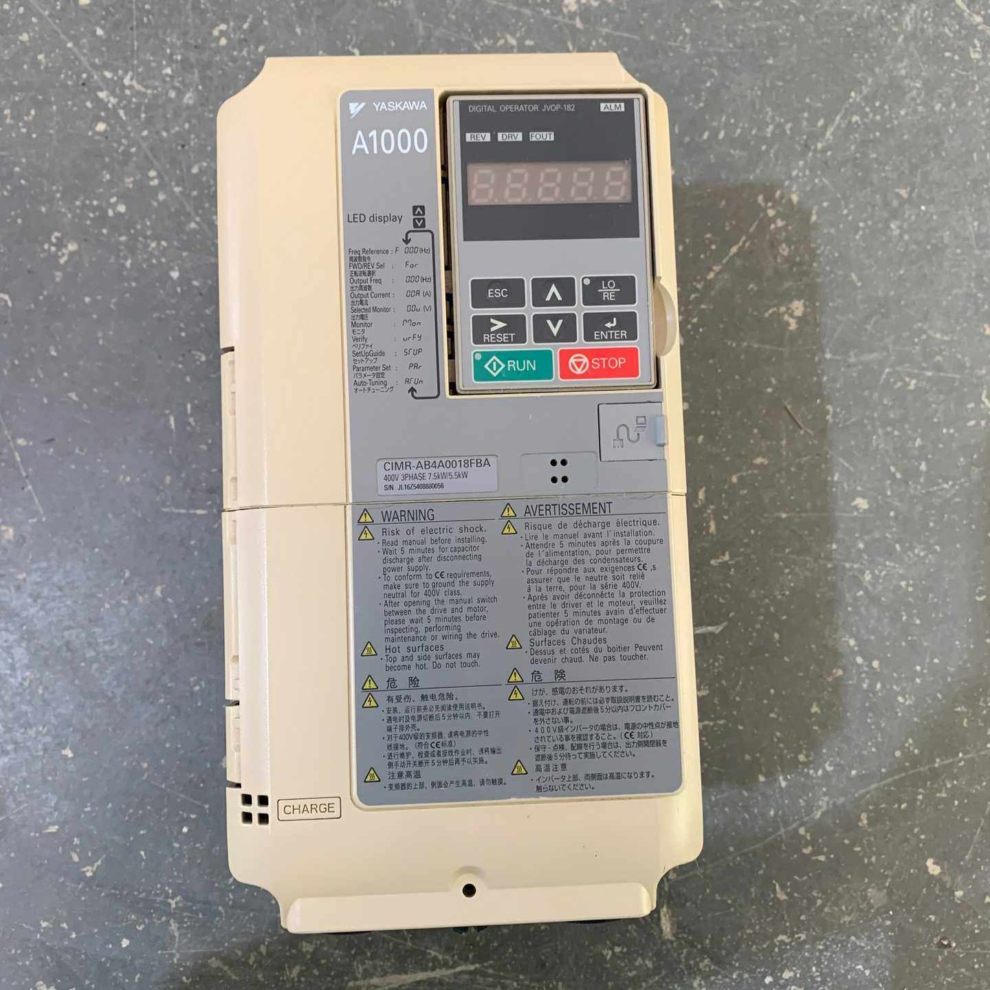 安川A1000变频器，CIMR-AB4A0018FBA，质量询价