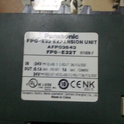 松下原装PLCFP0E32实物拍摄