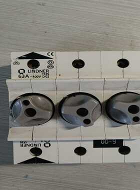 德国LINDNER63A空气开关底座断路器400V，二手--议价商品