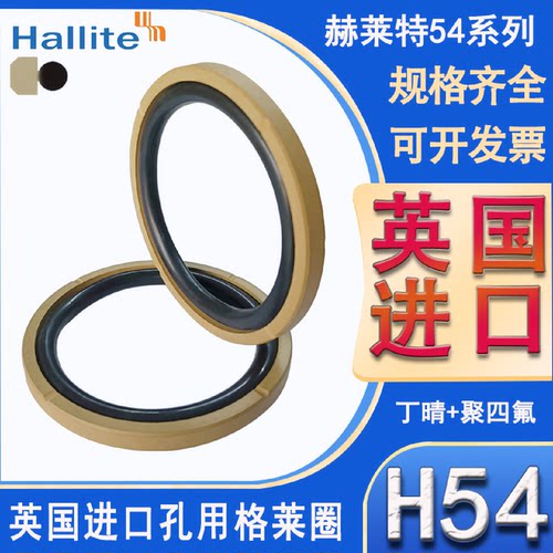 英国进口Hallite孔用格莱圈H54-400*375.5*8.1双向作用 高速 高压