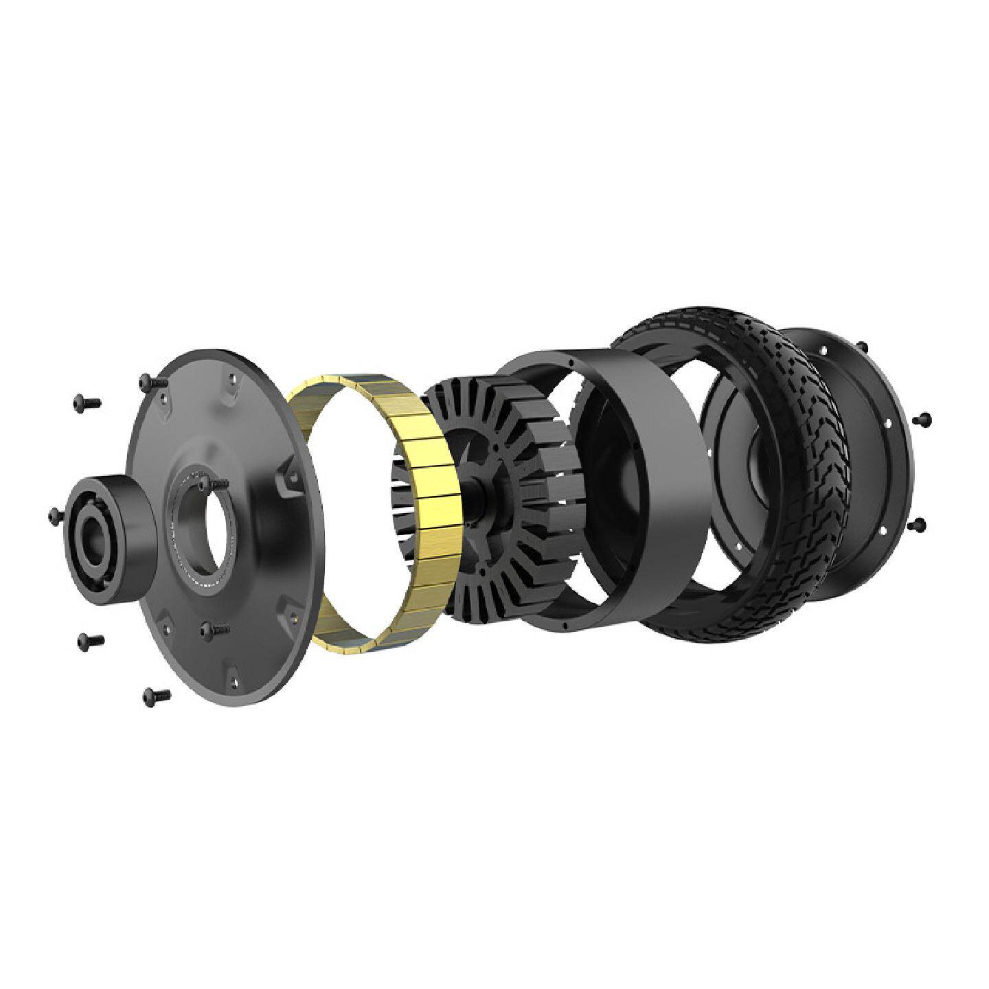 电动滑板越野电机轮直径165mm轮毂电机可拆卸胎皮滑板车配件