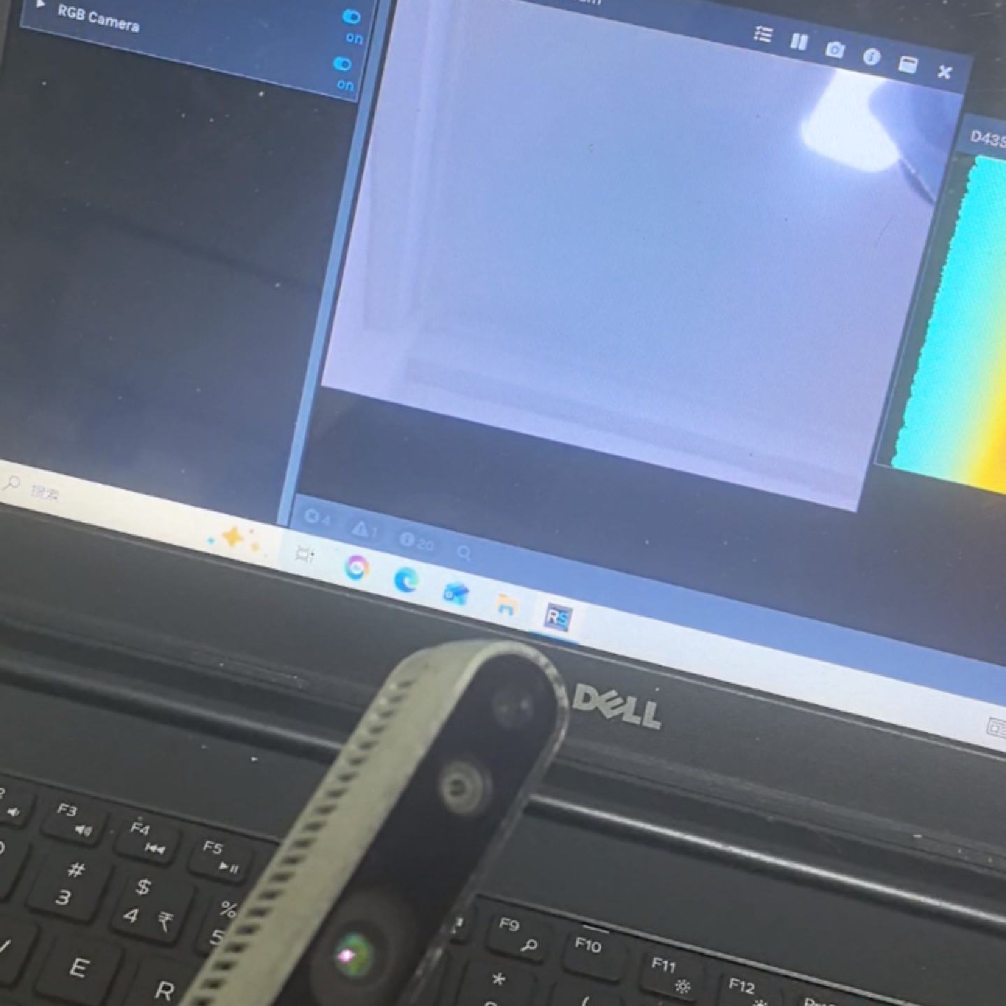 英特尔RealSense D435深度相机，双目立体实感摄像 头，功能正常 - 实物图