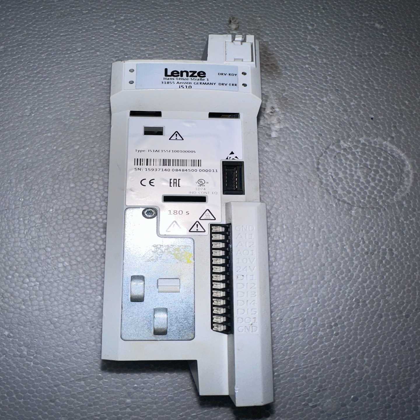 伦茨i510变频器0.55KW一台，I51AE155F1询价