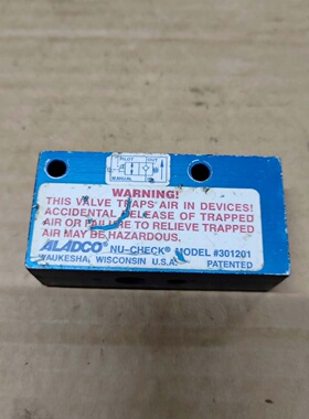 ALADCONUCHECK阀门型号301201美议价