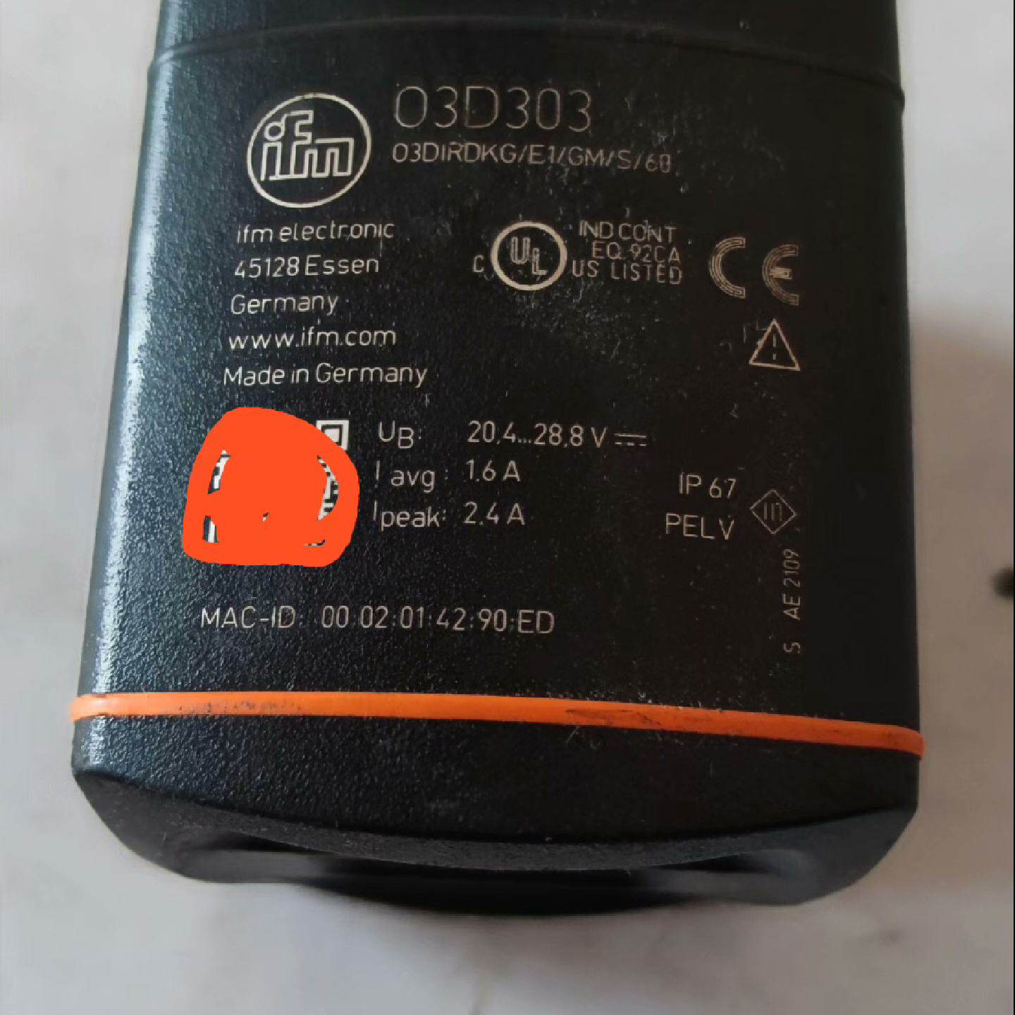 【询价】易福门O3D303，，适用