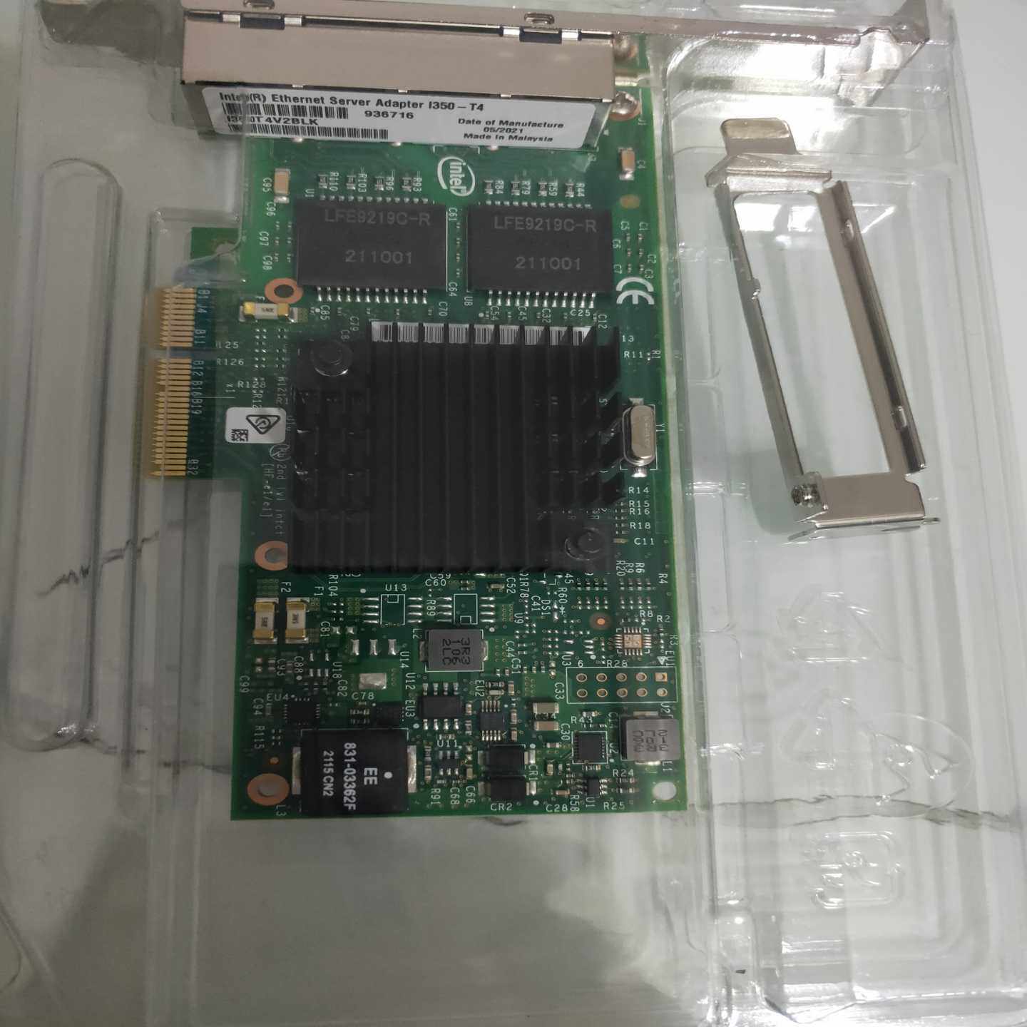INTELi350芯片I350-T4四口千兆网卡PCI